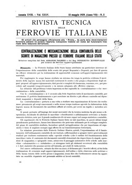 Rivista tecnica delle ferrovie italiane