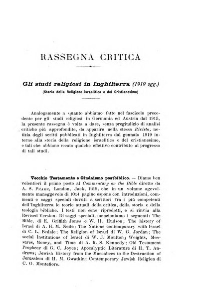 Rivista trimestrale di studi filosofici e religiosi