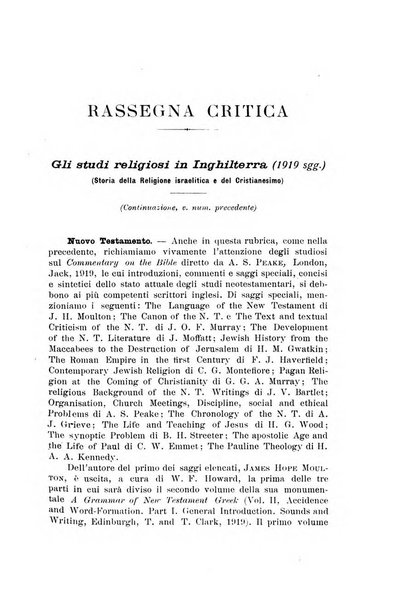 Rivista trimestrale di studi filosofici e religiosi