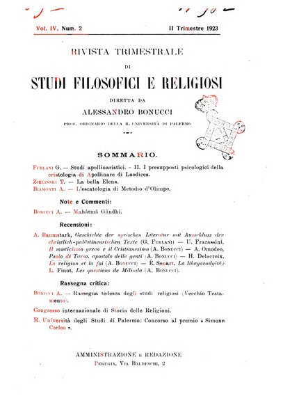 Rivista trimestrale di studi filosofici e religiosi