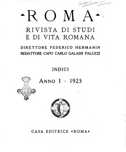 Roma rivista di studi e di vita romana