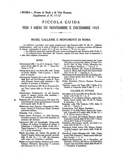 Roma rivista di studi e di vita romana