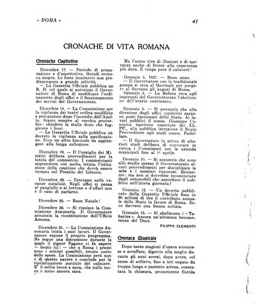 Roma rivista di studi e di vita romana