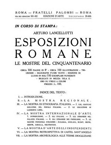 Roma rivista di studi e di vita romana