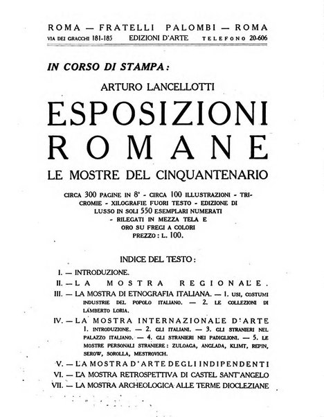 Roma rivista di studi e di vita romana