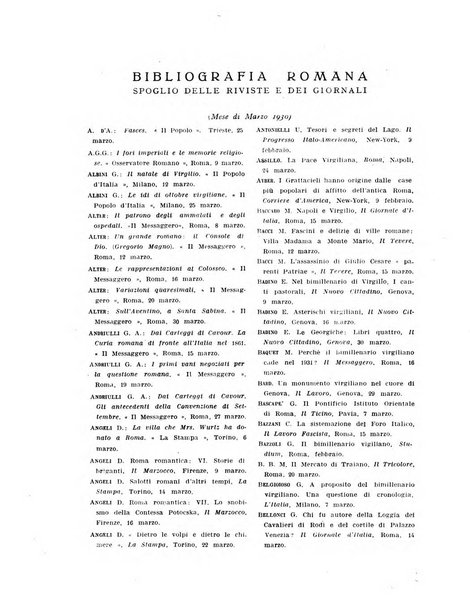 Roma rivista di studi e di vita romana