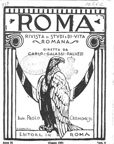 Roma rivista di studi e di vita romana