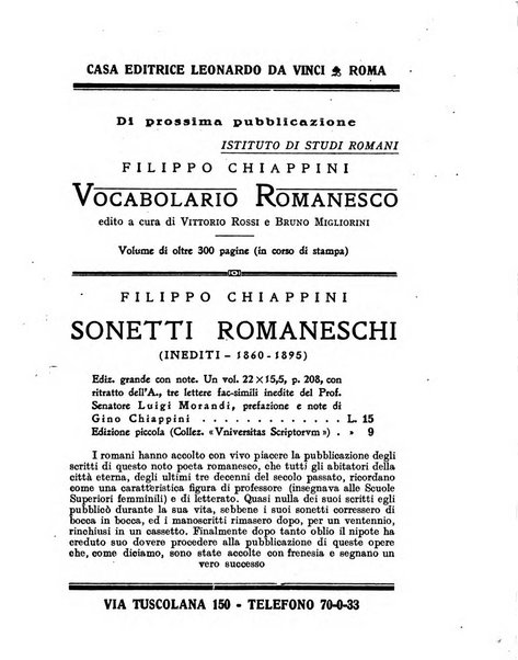 Roma rivista di studi e di vita romana