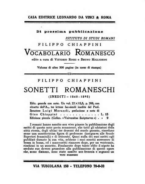 Roma rivista di studi e di vita romana