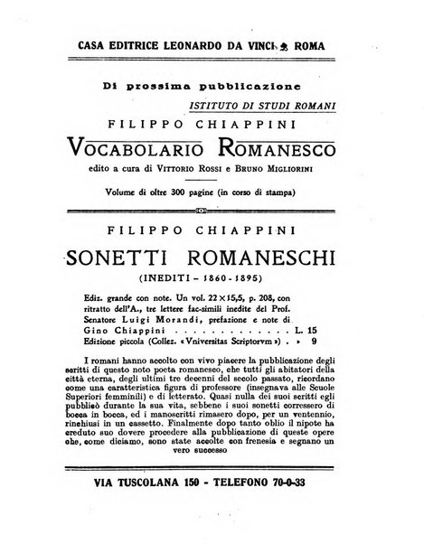 Roma rivista di studi e di vita romana