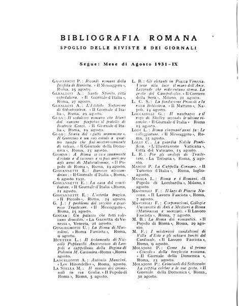 Roma rivista di studi e di vita romana