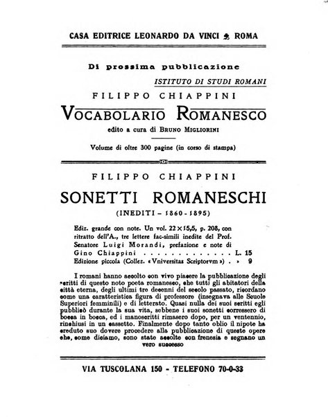 Roma rivista di studi e di vita romana