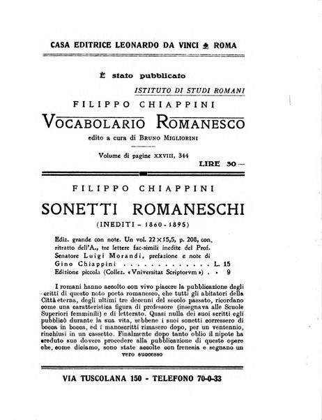 Roma rivista di studi e di vita romana