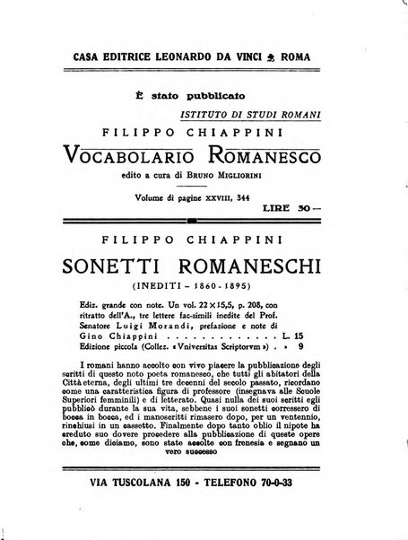 Roma rivista di studi e di vita romana