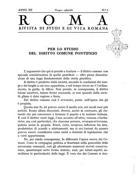 Roma rivista di studi e di vita romana