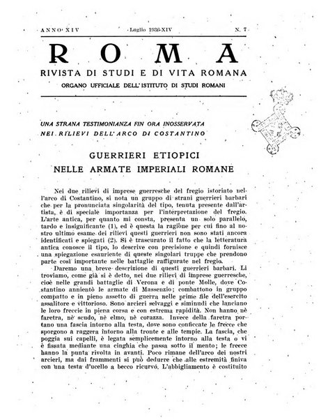 Roma rivista di studi e di vita romana