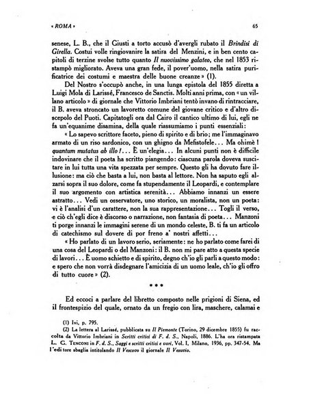 Roma rivista di studi e di vita romana