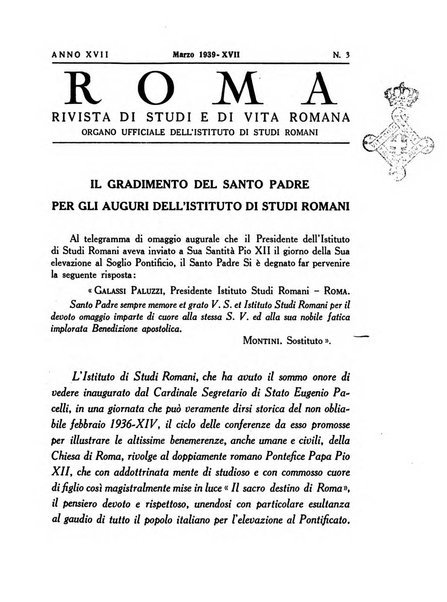 Roma rivista di studi e di vita romana