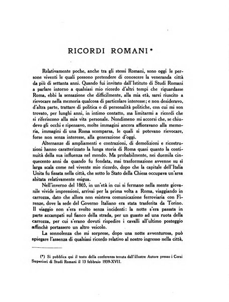 Roma rivista di studi e di vita romana