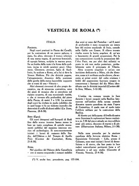 Roma rivista di studi e di vita romana