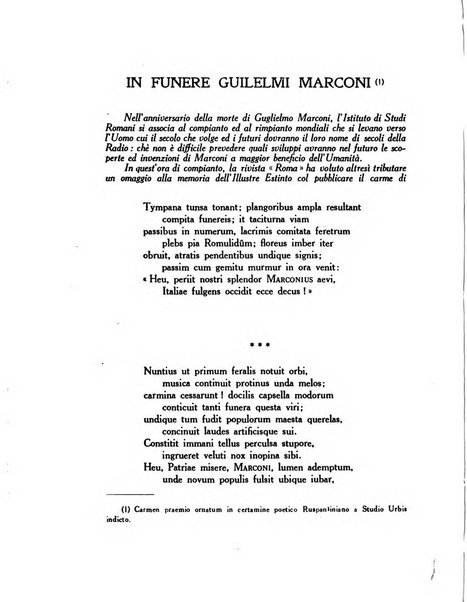 Roma rivista di studi e di vita romana