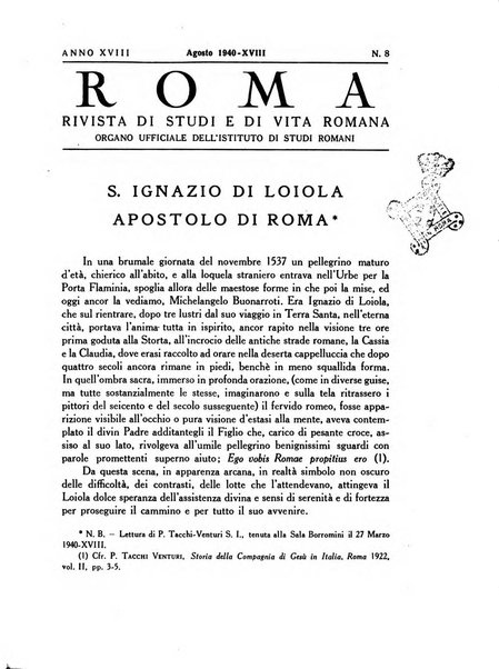 Roma rivista di studi e di vita romana