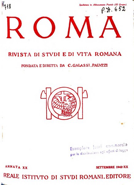 Roma rivista di studi e di vita romana