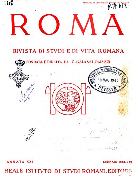 Roma rivista di studi e di vita romana