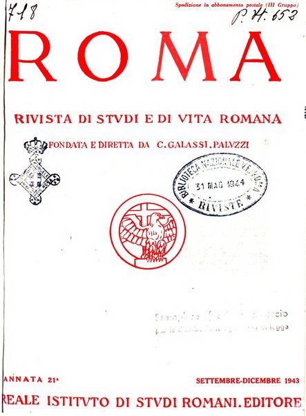 Roma rivista di studi e di vita romana