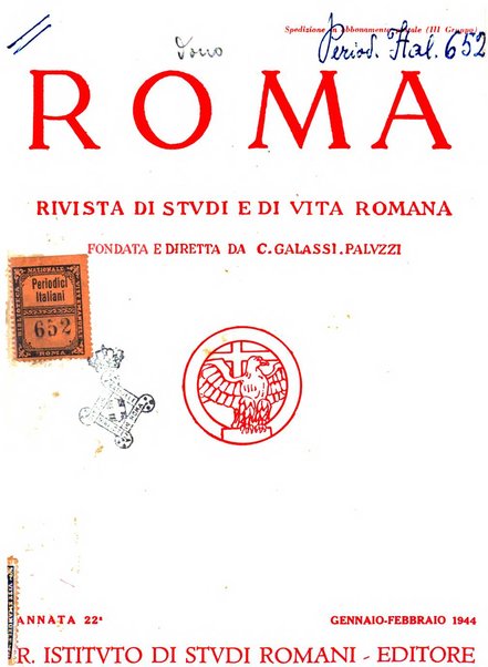 Roma rivista di studi e di vita romana