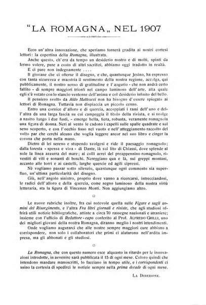 La Romagna rivista mensile di storia e di lettere diretta da Gaetano Gasperoni e da Luigi Orsini