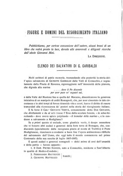 La Romagna rivista mensile di storia e di lettere diretta da Gaetano Gasperoni e da Luigi Orsini