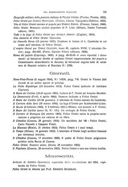 La Romagna rivista mensile di storia e di lettere diretta da Gaetano Gasperoni e da Luigi Orsini