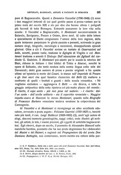 La Romagna rivista mensile di storia e di lettere diretta da Gaetano Gasperoni e da Luigi Orsini