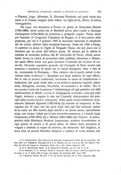 La Romagna rivista mensile di storia e di lettere diretta da Gaetano Gasperoni e da Luigi Orsini