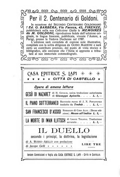 La Romagna rivista mensile di storia e di lettere diretta da Gaetano Gasperoni e da Luigi Orsini