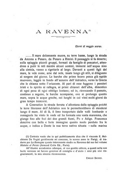 La Romagna rivista mensile di storia e di lettere diretta da Gaetano Gasperoni e da Luigi Orsini