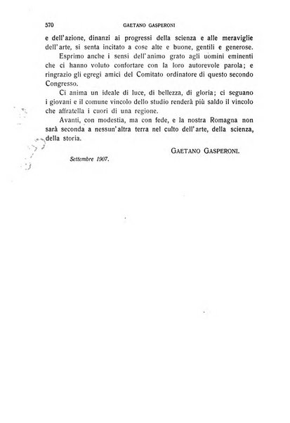 La Romagna rivista mensile di storia e di lettere diretta da Gaetano Gasperoni e da Luigi Orsini