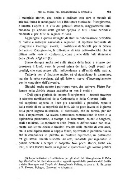 La Romagna rivista mensile di storia e di lettere diretta da Gaetano Gasperoni e da Luigi Orsini