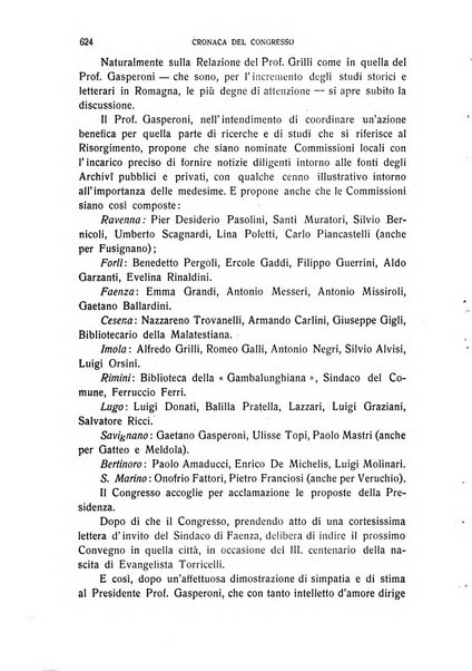 La Romagna rivista mensile di storia e di lettere diretta da Gaetano Gasperoni e da Luigi Orsini