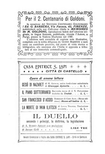 La Romagna rivista mensile di storia e di lettere diretta da Gaetano Gasperoni e da Luigi Orsini