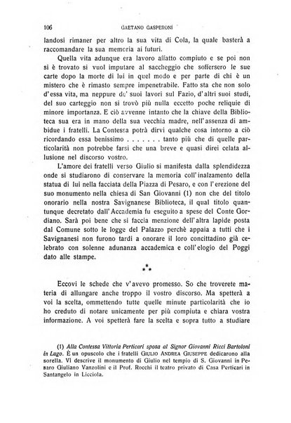 La Romagna rivista mensile di storia e di lettere diretta da Gaetano Gasperoni e da Luigi Orsini