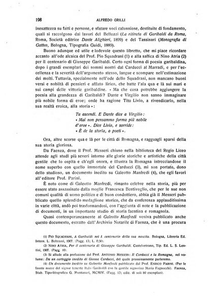 La Romagna rivista mensile di storia e di lettere diretta da Gaetano Gasperoni e da Luigi Orsini