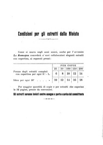 La Romagna rivista mensile di storia e di lettere diretta da Gaetano Gasperoni e da Luigi Orsini