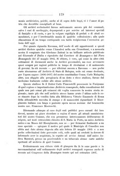 La Romagna rivista mensile di storia e di lettere diretta da Gaetano Gasperoni e da Luigi Orsini