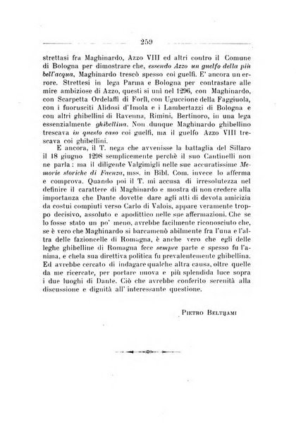 La Romagna rivista mensile di storia e di lettere diretta da Gaetano Gasperoni e da Luigi Orsini