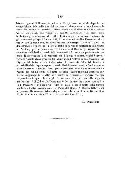 La Romagna rivista mensile di storia e di lettere diretta da Gaetano Gasperoni e da Luigi Orsini