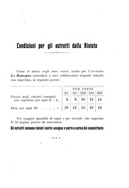 La Romagna rivista mensile di storia e di lettere diretta da Gaetano Gasperoni e da Luigi Orsini