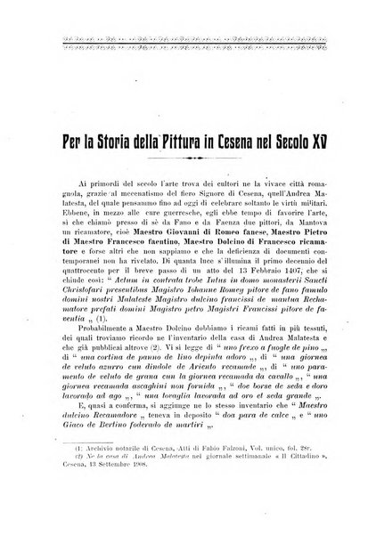 La Romagna rivista mensile di storia e di lettere diretta da Gaetano Gasperoni e da Luigi Orsini