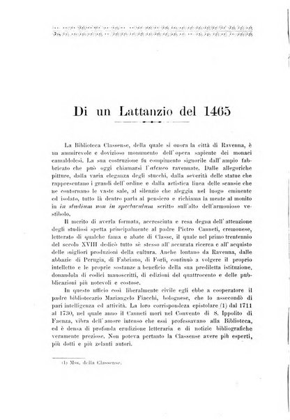 La Romagna rivista mensile di storia e di lettere diretta da Gaetano Gasperoni e da Luigi Orsini